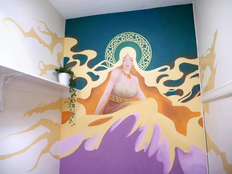 Celtic-mythology-goddess-mural-painting